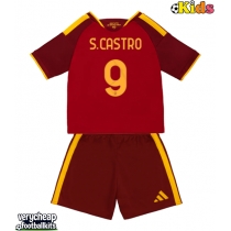 AS Roma Santiago Castro #9 Replica Home Minikit 2026-27 Short Sleeve (+ pants)